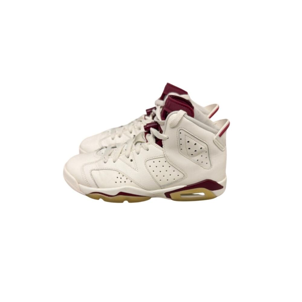 Air Jordan 6 Retro OG Maroon White Sneakers Youth 6.5